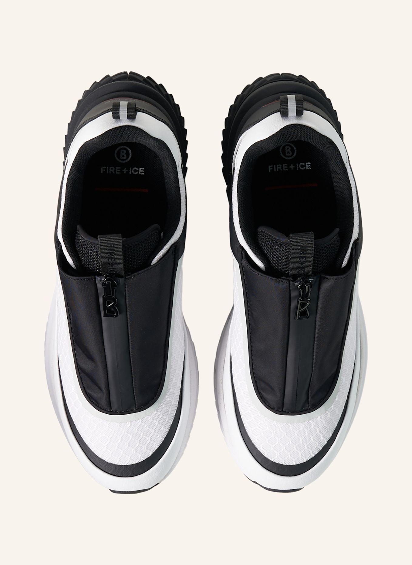 FIRE+ICE Sneaker: SCHWARZ/ WEISS