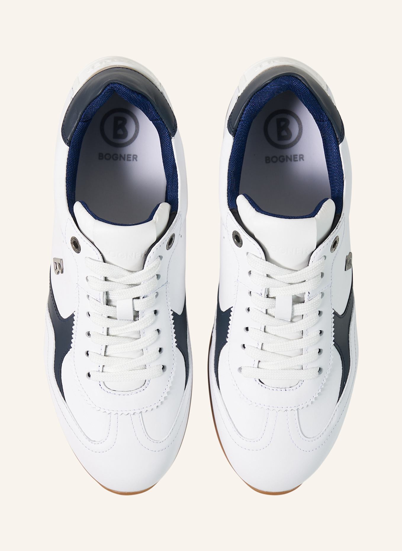 BOGNER Sneaker: WEISS/ BLAU