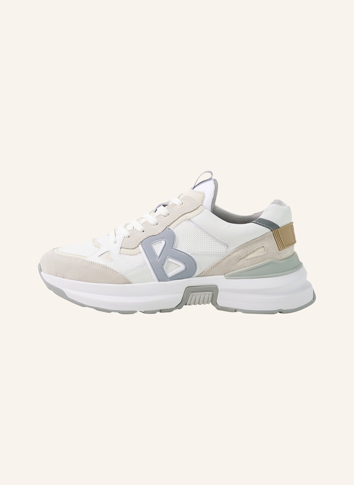 BOGNER Sneaker: BEIGE/ WEISS