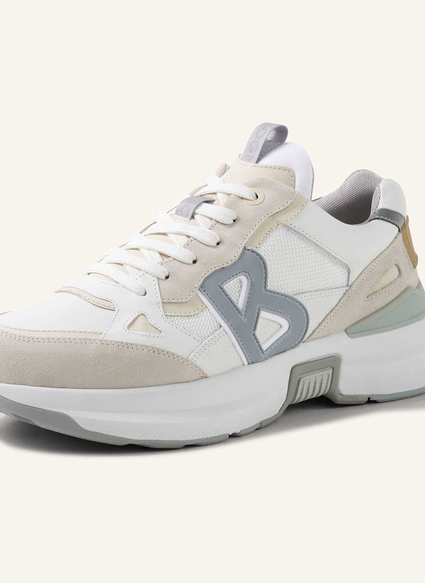 BOGNER Sneaker: BEIGE/ WEISS