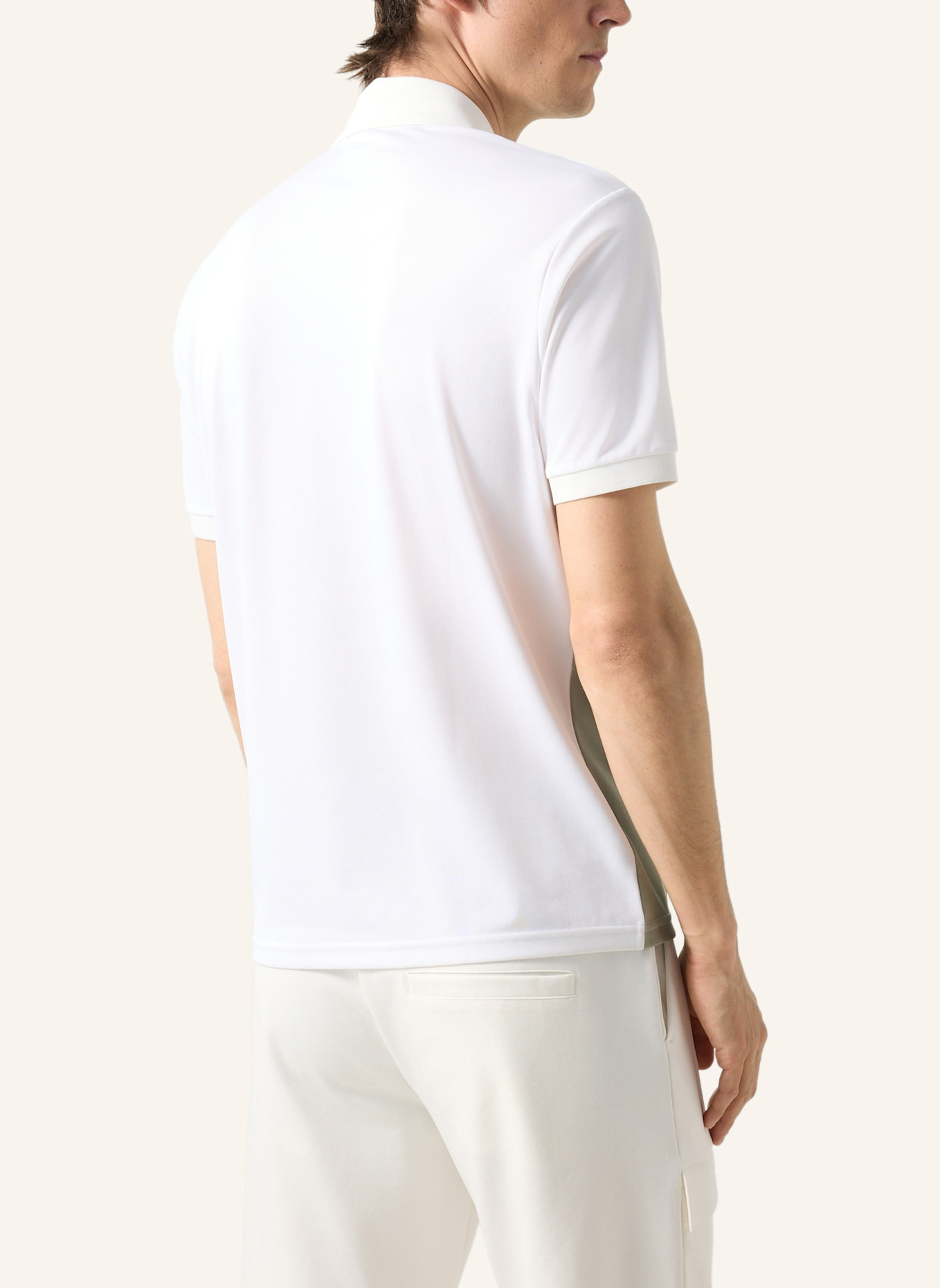 BOGNER Polo-Shirt: GRÜN/ WEISS