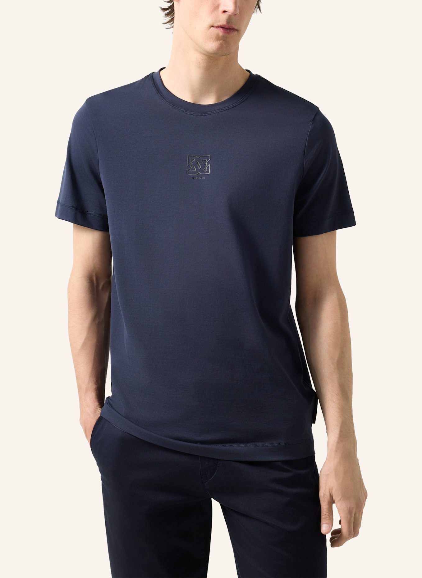 BOGNER T-Shirt: DUNKELBLAU