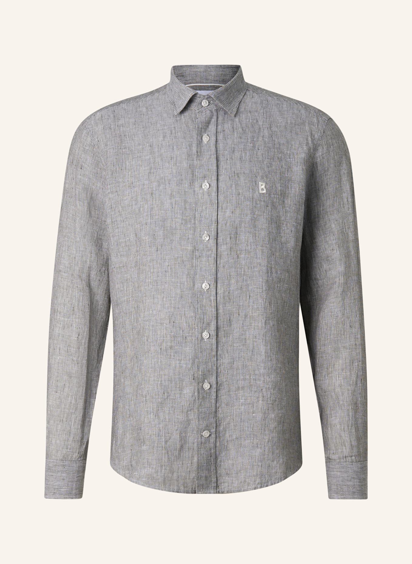 BOGNER Leinenhemd TIMI Regular Fit: OLIV/ WEISS