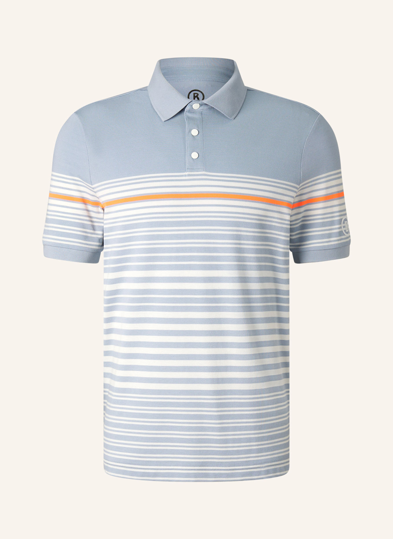 BOGNER Polo-Shirt: BLAU/ WEISS/ ORANGE/ DUNKELBLAU/ GRÜN
