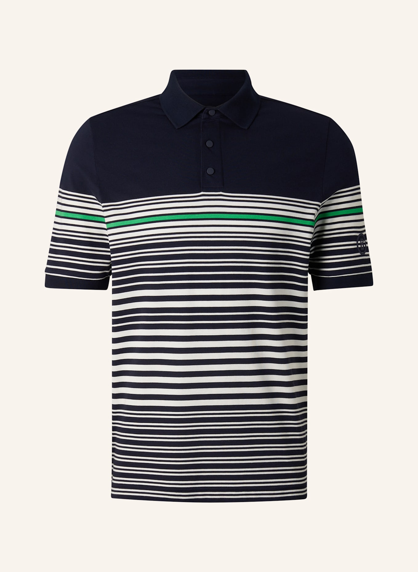 BOGNER Polo-Shirt: BLAU/ WEISS/ ORANGE/ DUNKELBLAU/ GRÜN