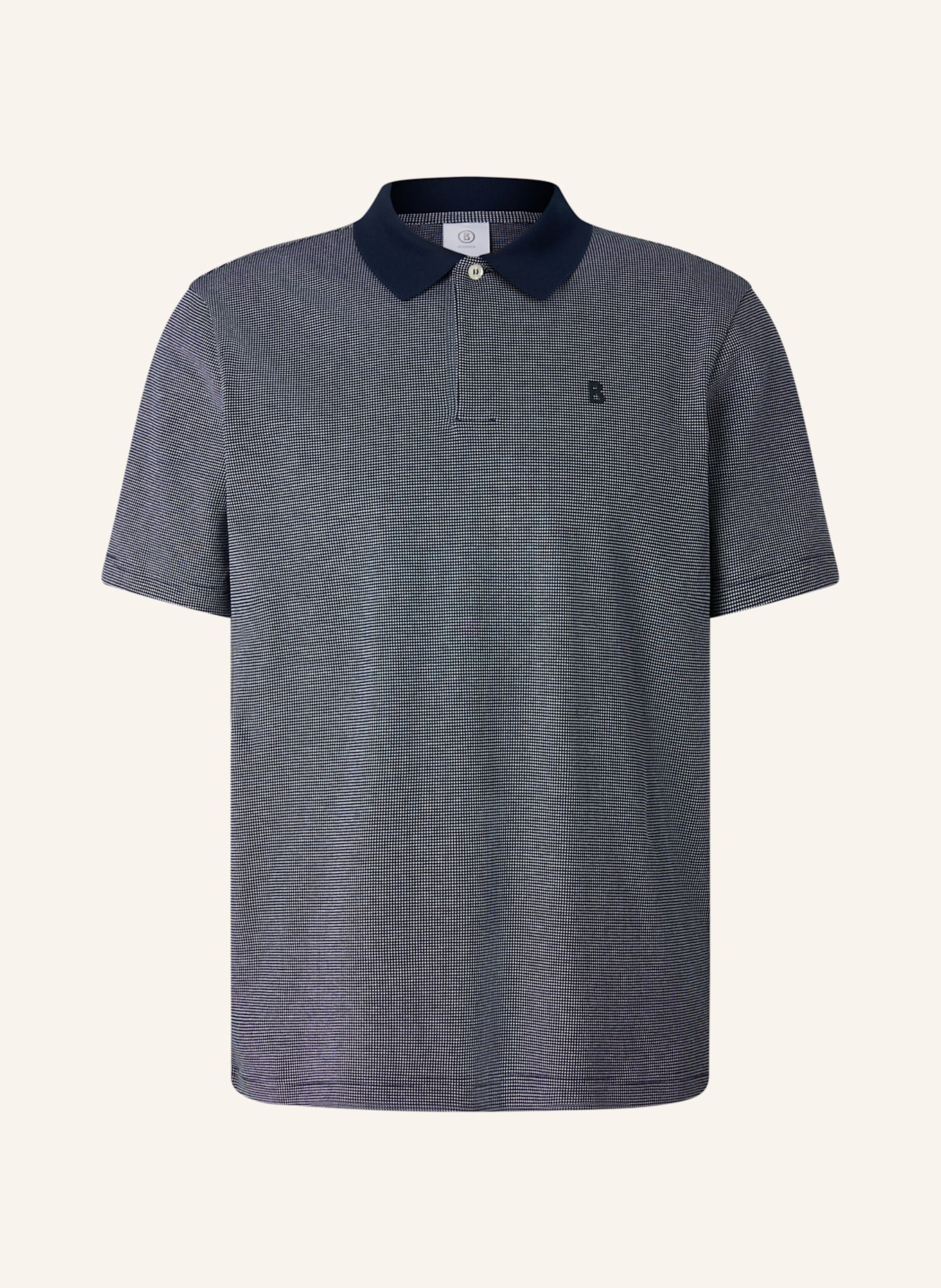 BOGNER Polo-Shirt: DUNKELBLAU/ WEISS