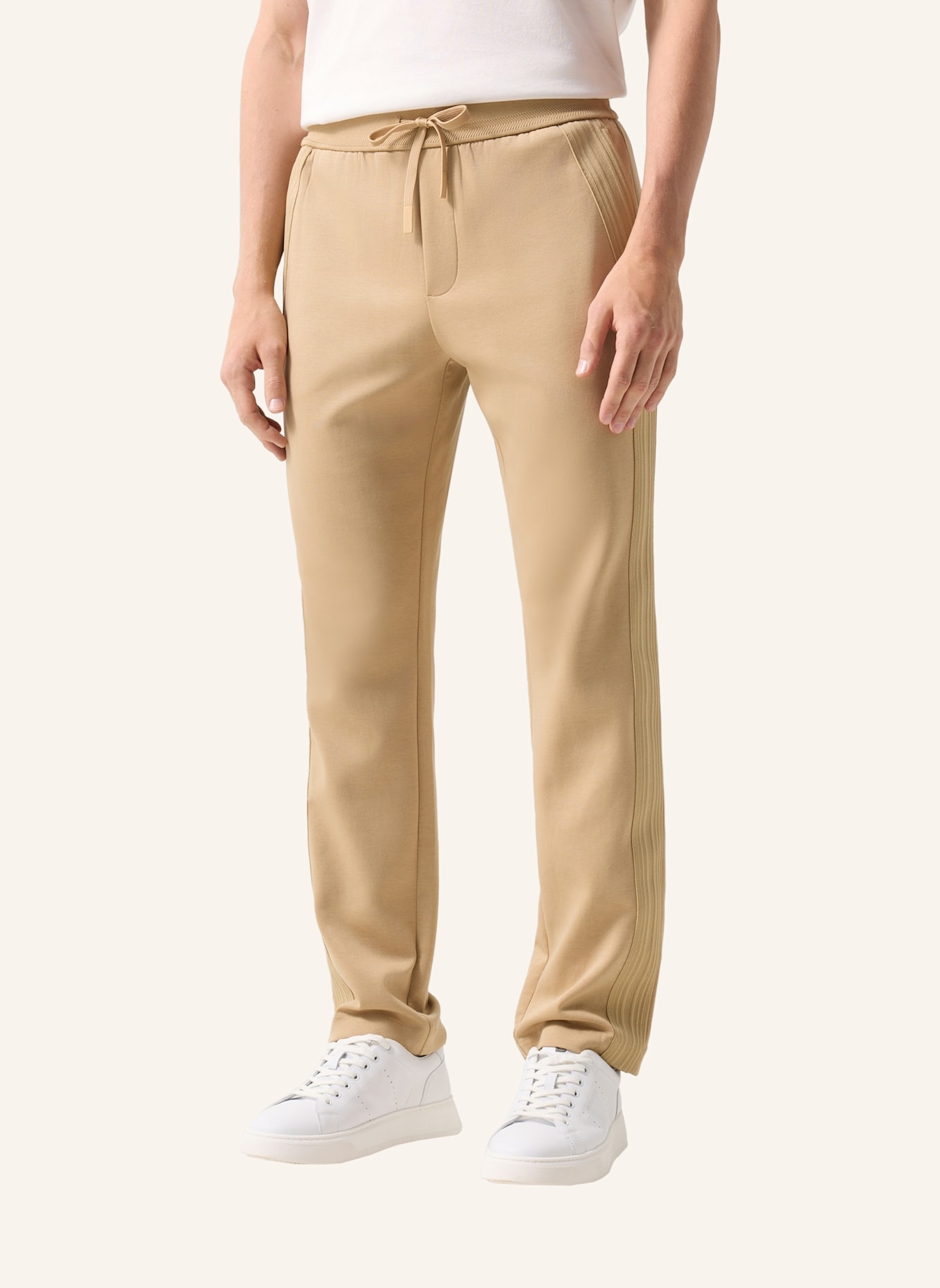 BOGNER Sweatpants LEROY mit Galonstreifen: CAMEL