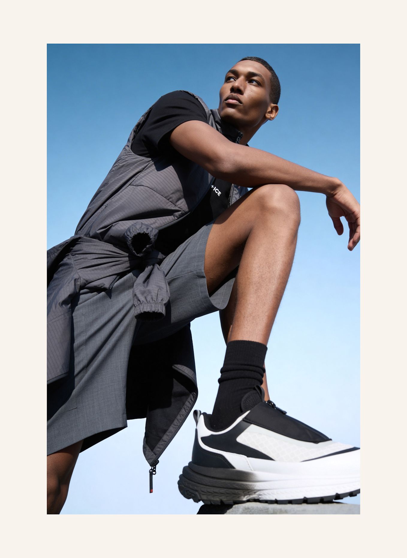 FIRE+ICE Sneaker: SCHWARZ/ WEISS