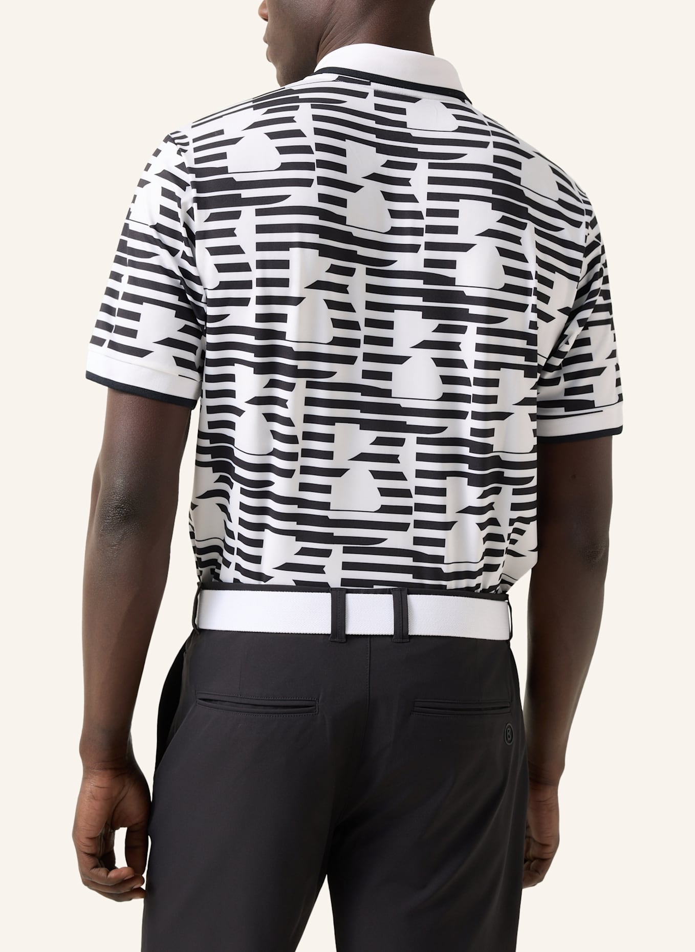 BOGNER Jersey-Poloshirt VALENTIN: WEISS/ SCHWARZ
