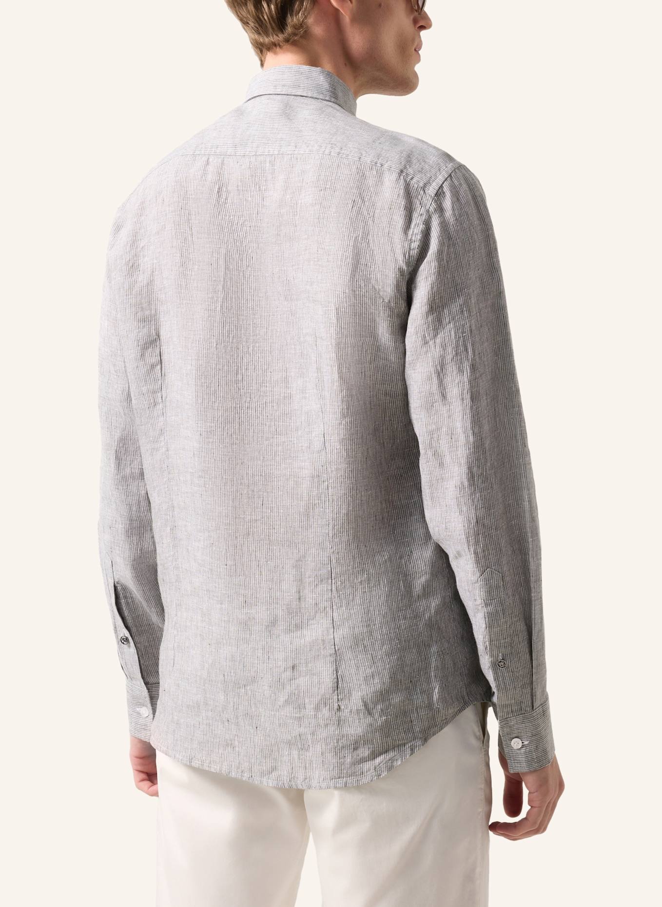 BOGNER Leinenhemd TIMI Regular Fit: OLIV/ WEISS