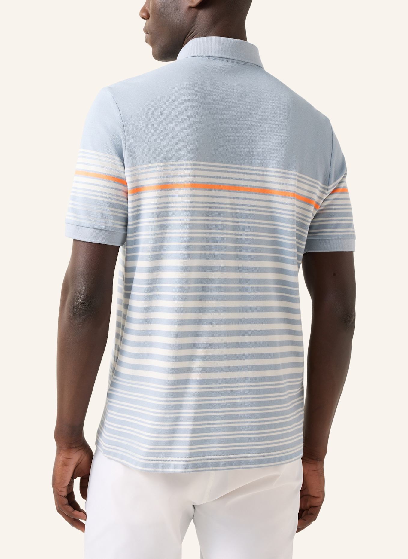 BOGNER Polo-Shirt: BLAU/ WEISS/ ORANGE/ DUNKELBLAU/ GRÜN