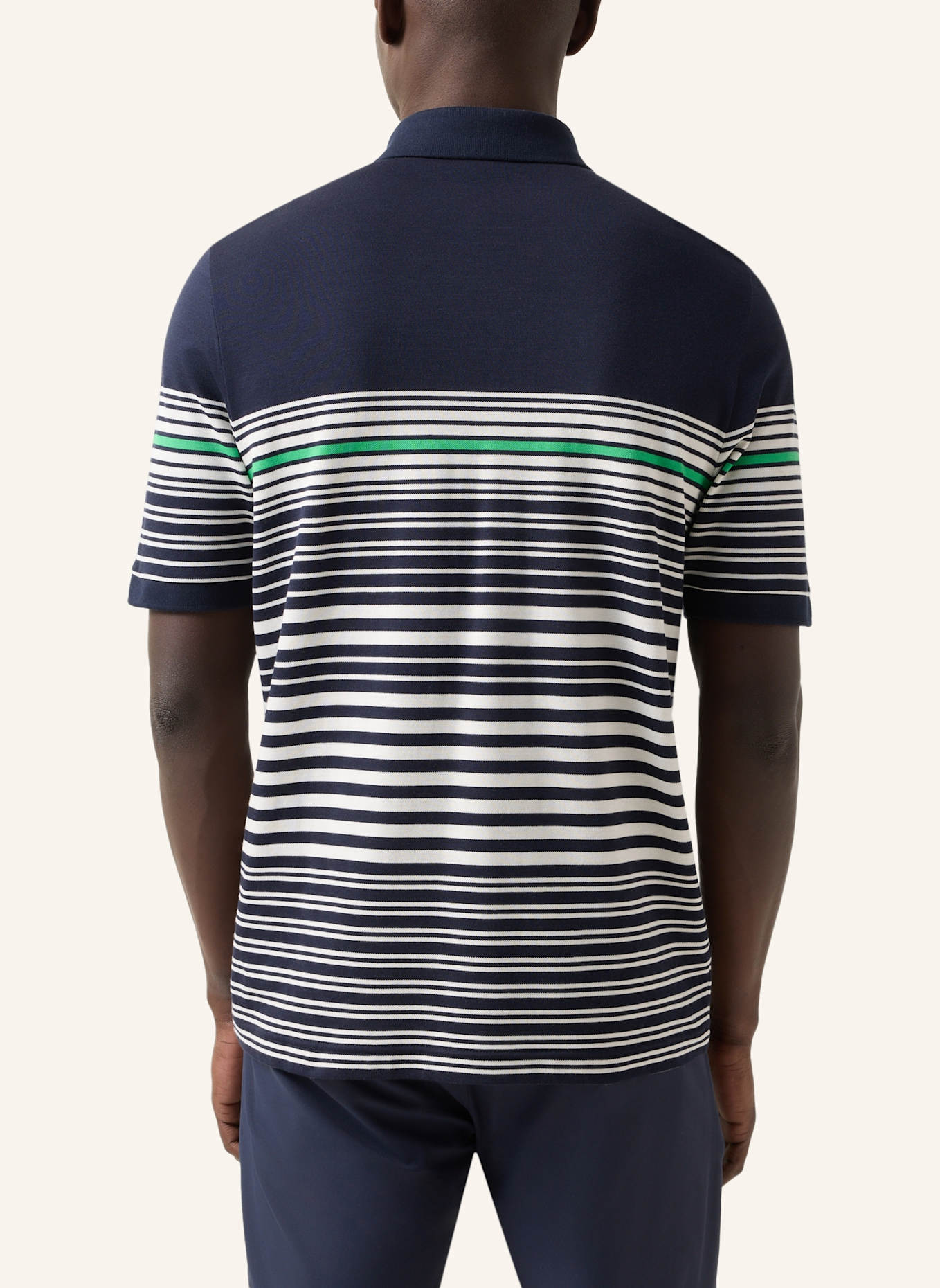 BOGNER Polo-Shirt: BLAU/ WEISS/ ORANGE/ DUNKELBLAU/ GRÜN