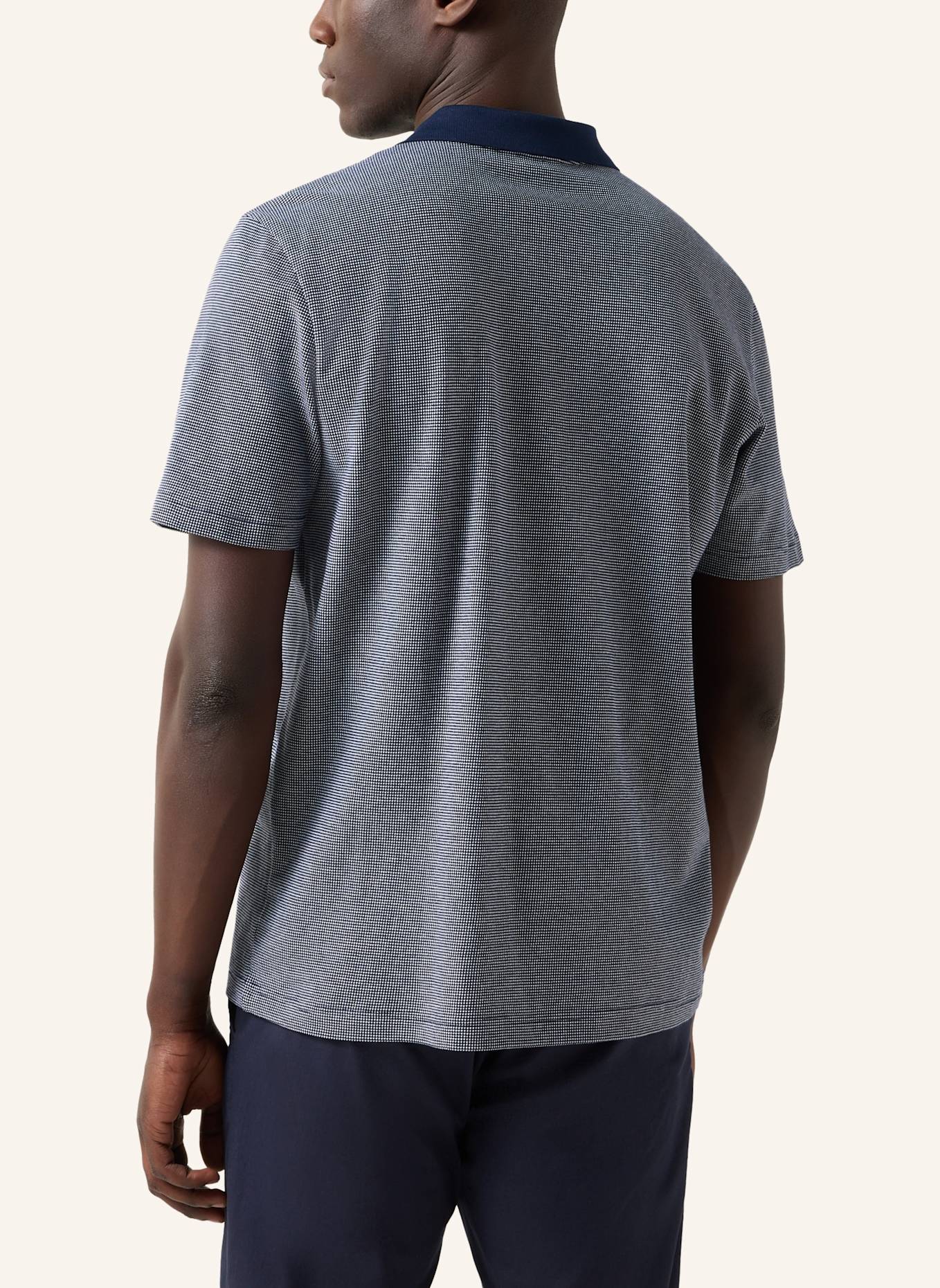 BOGNER Polo-Shirt: DUNKELBLAU/ WEISS