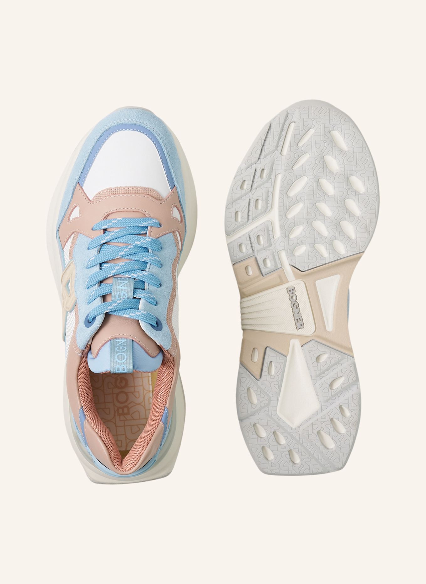 BOGNER Sneaker: HELLBLAU/ ROSÉ