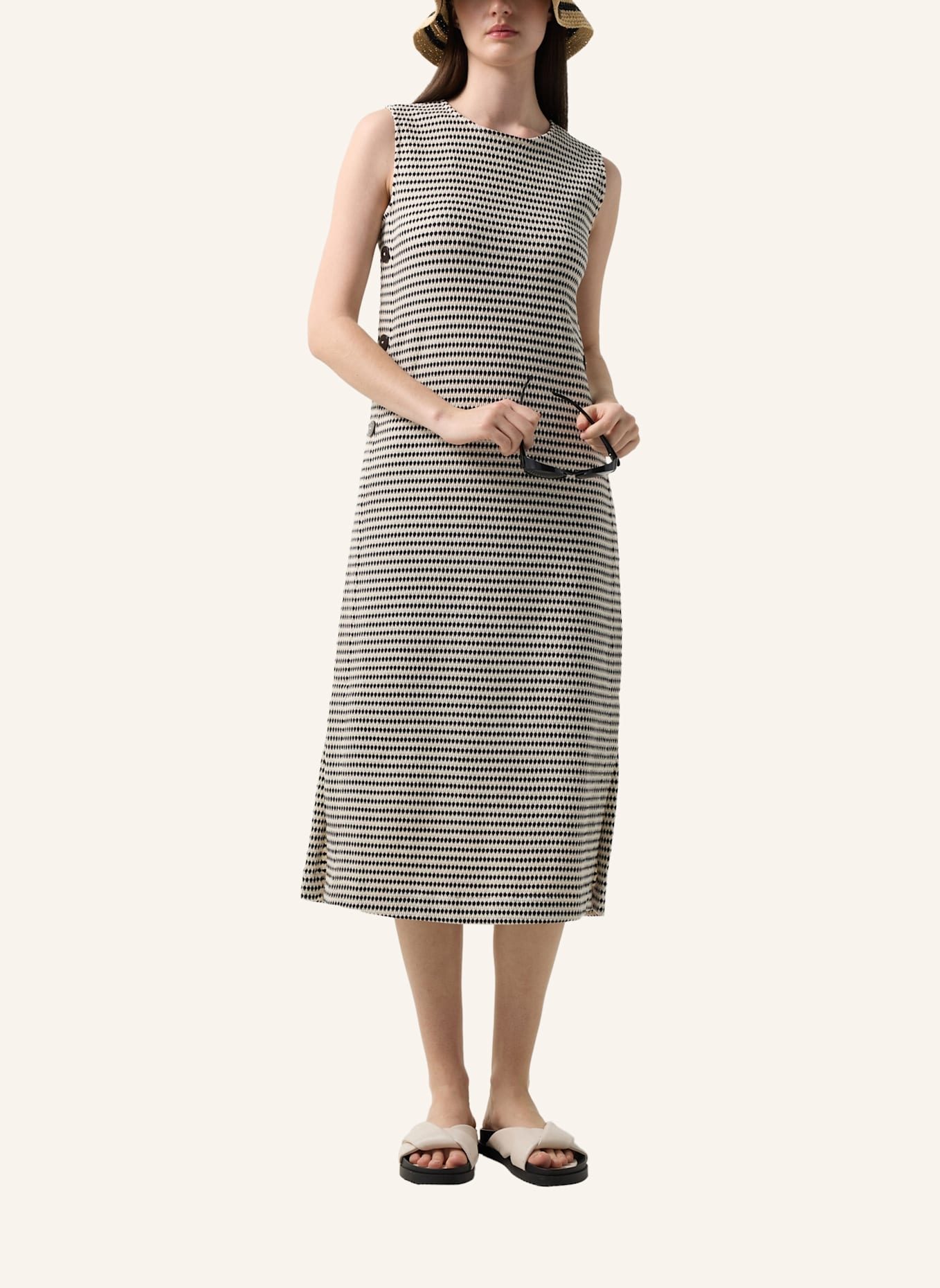BOGNER Kleid: SCHWARZ/ WEISS