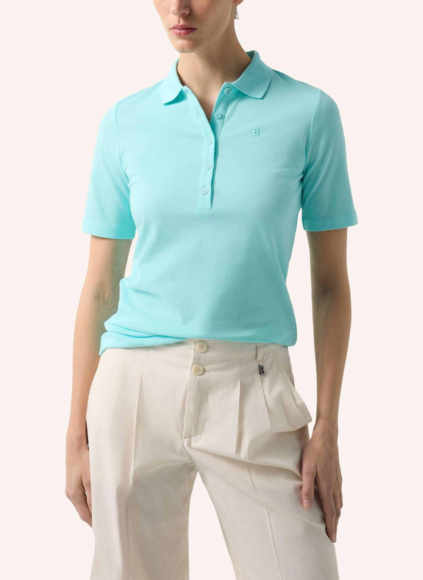 BOGNER Piqué-Poloshirt MALIKA: HELLBLAU