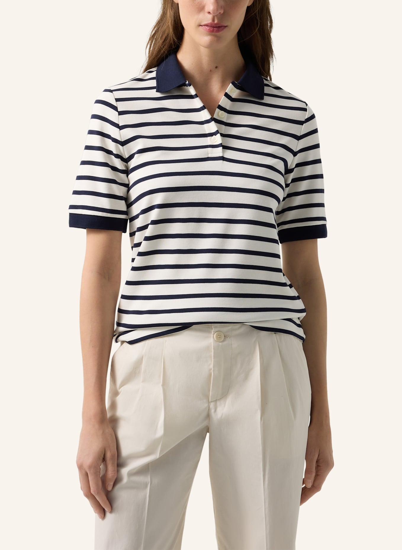 BOGNER Polo-Shirt: DUNKELBLAU/ WEISS