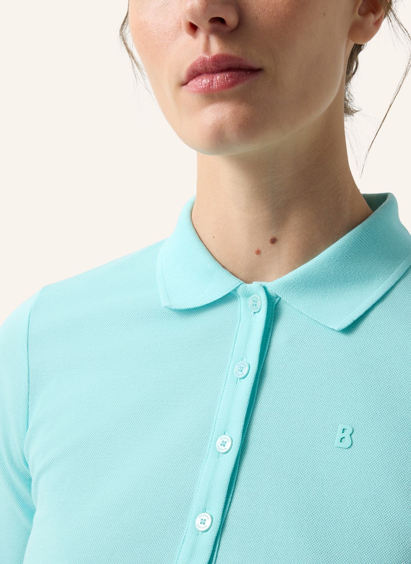BOGNER Piqué-Poloshirt MALIKA: HELLBLAU