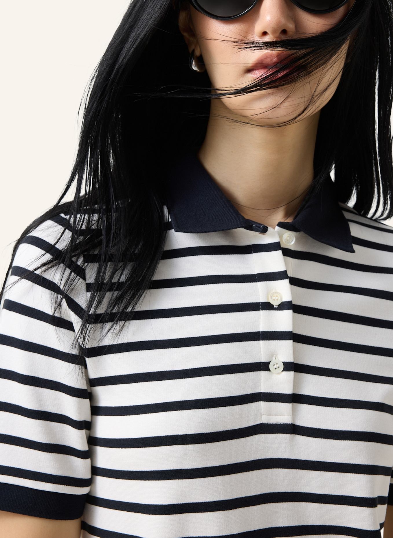 BOGNER Polo-Shirt: SCHWARZ/ WEISS
