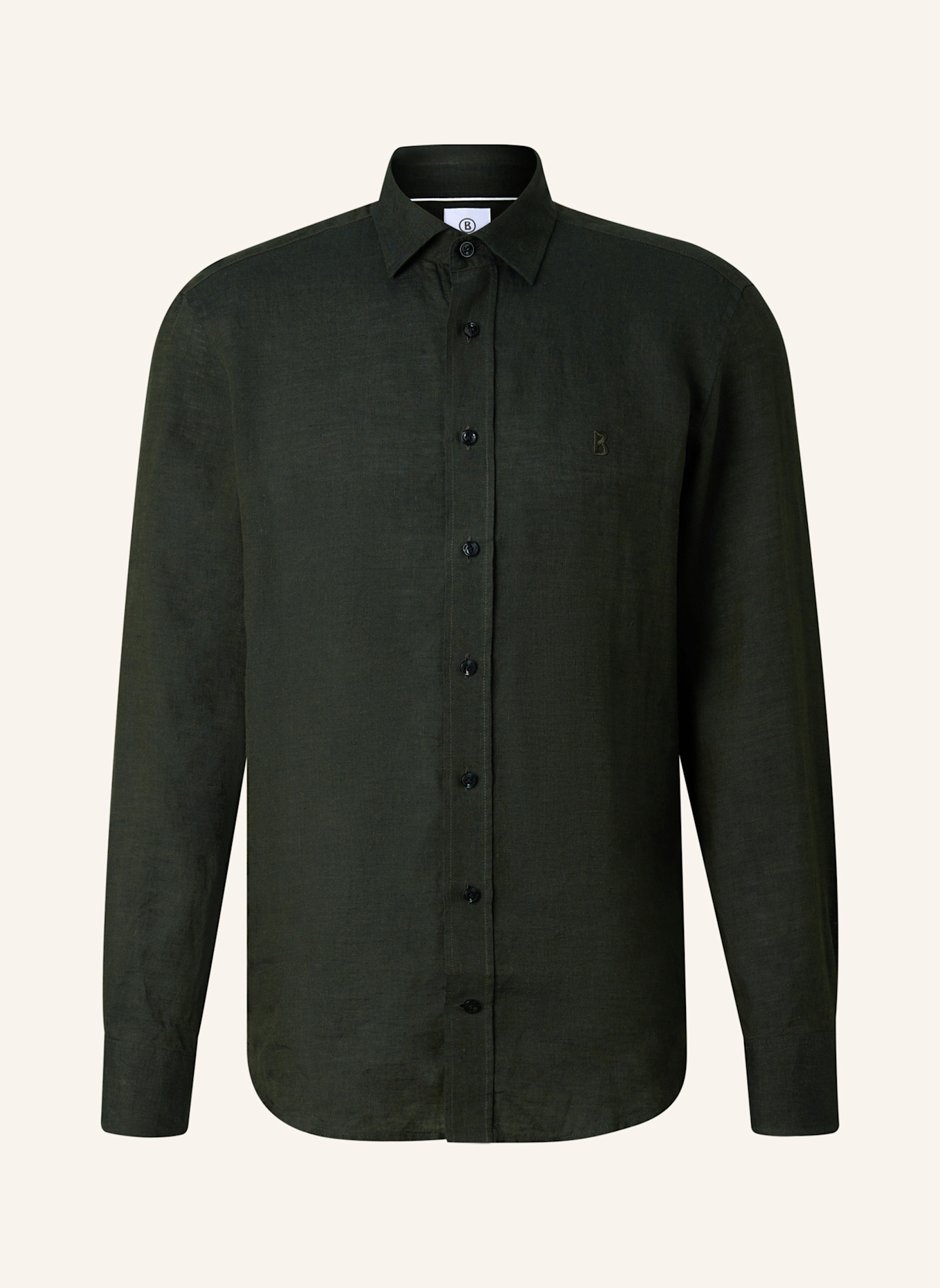 BOGNER Leinenhemd TIMI Regular Fit: OLIV