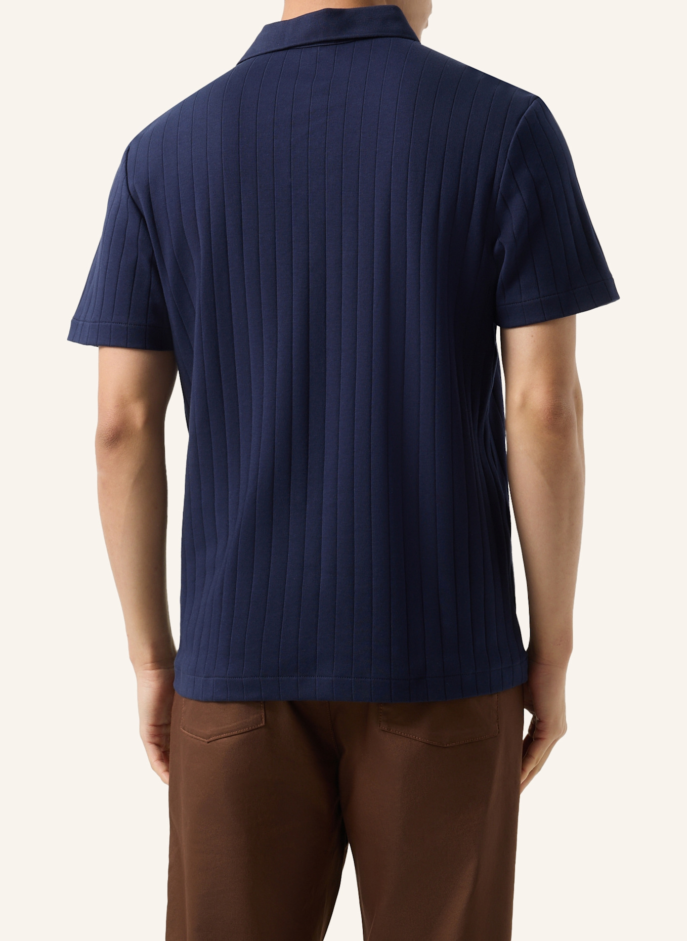 BOGNER Strick-Poloshirt ZANE: DUNKELBLAU