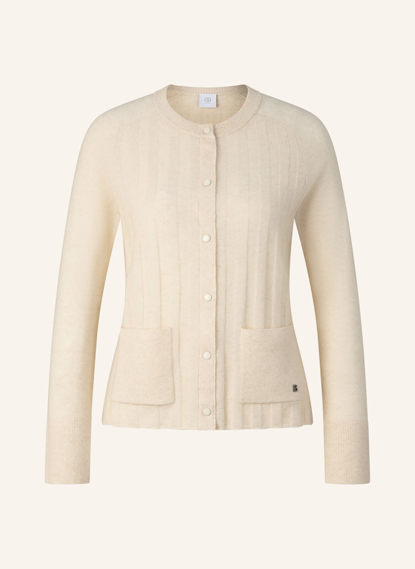 BOGNER Strickjacke TANJA mit Cashmere: CREME