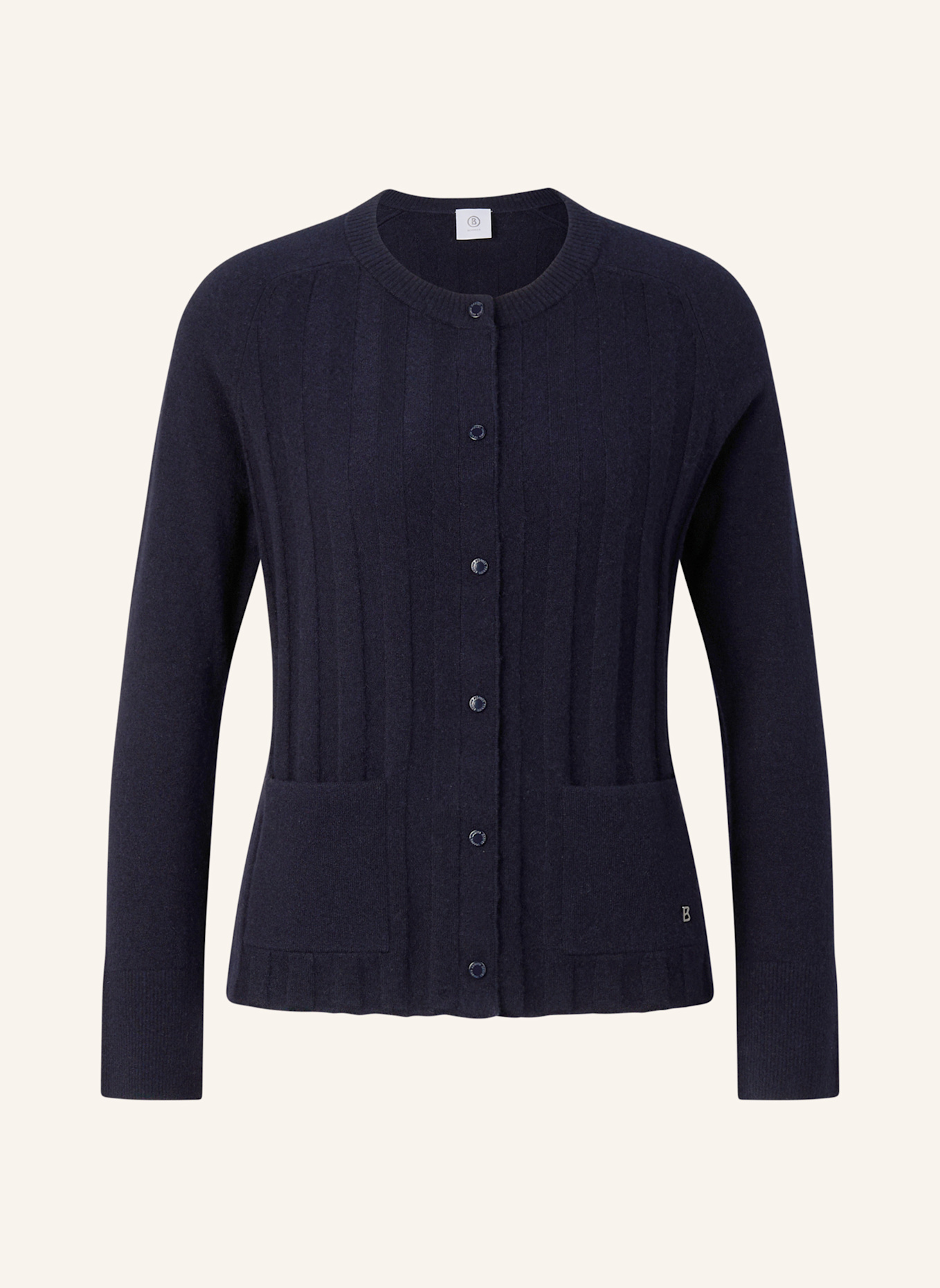 BOGNER Strickjacke TANJA mit Cashmere: DUNKELBLAU
