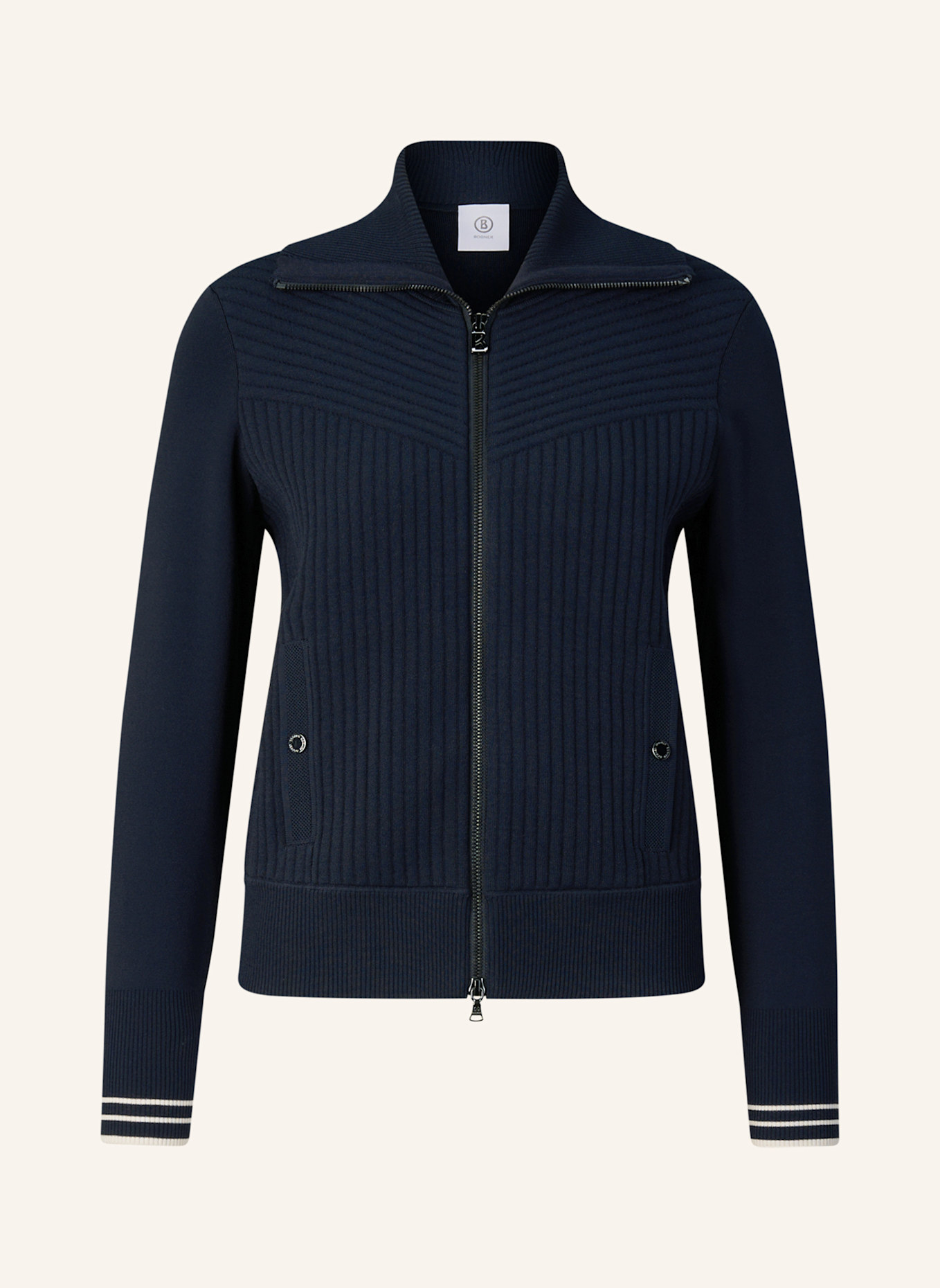 BOGNER Strickjacke: DUNKELBLAU