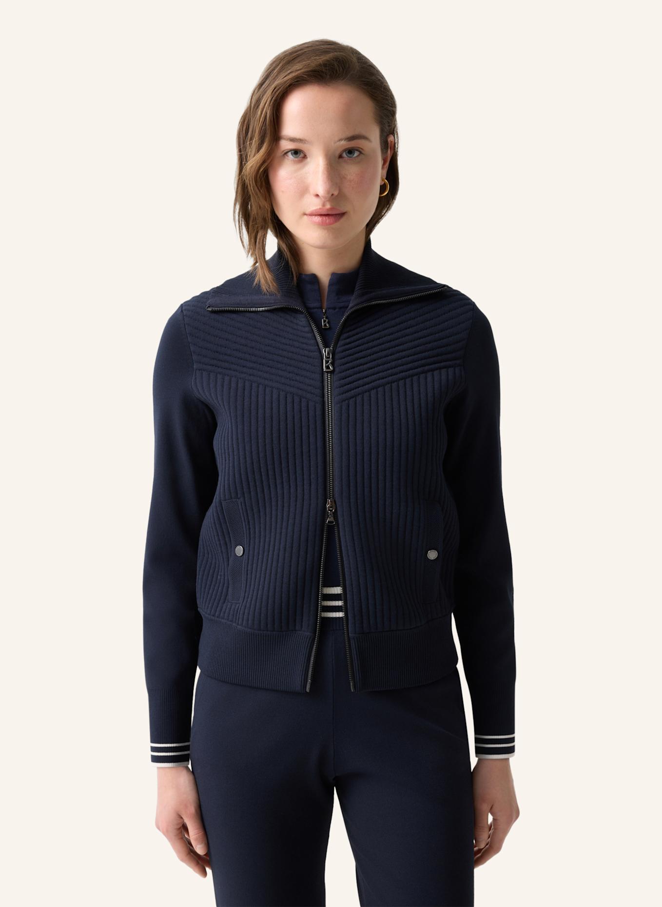 BOGNER Strickjacke: DUNKELBLAU