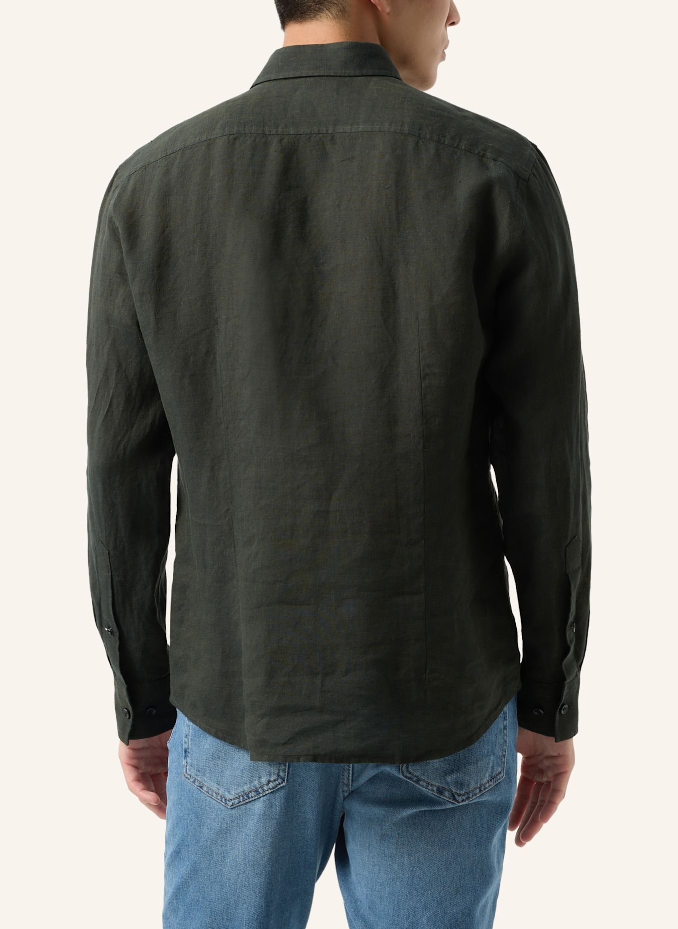BOGNER Leinenhemd TIMI Regular Fit: OLIV