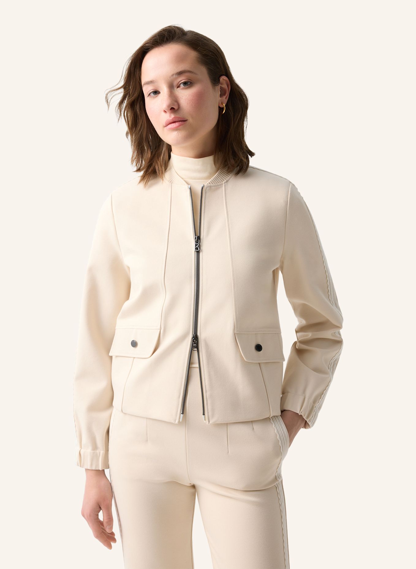 BOGNER Sweatjacke: CREME