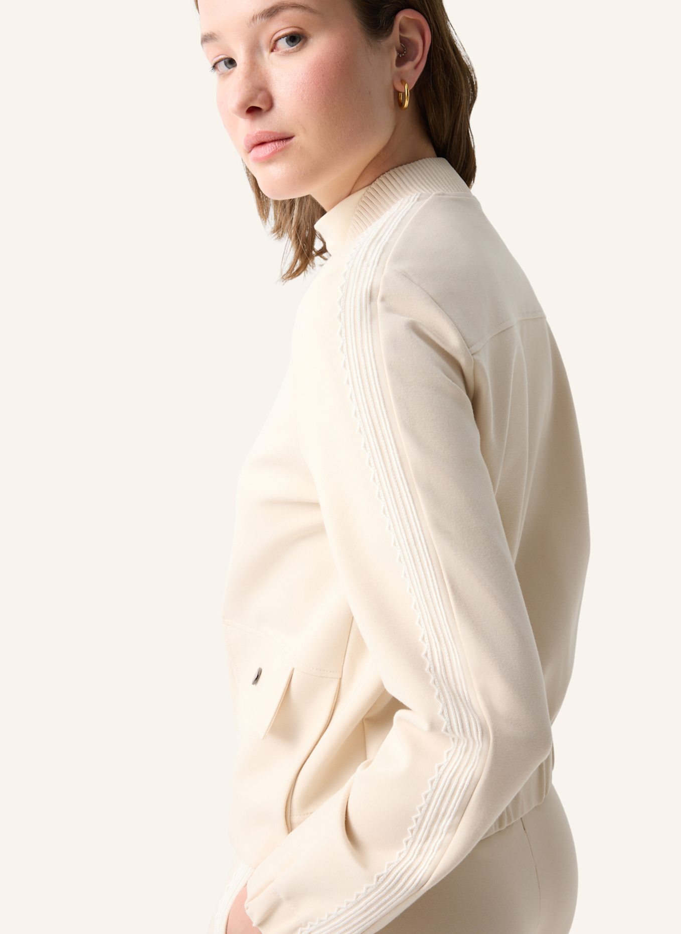 BOGNER Sweatjacke: CREME