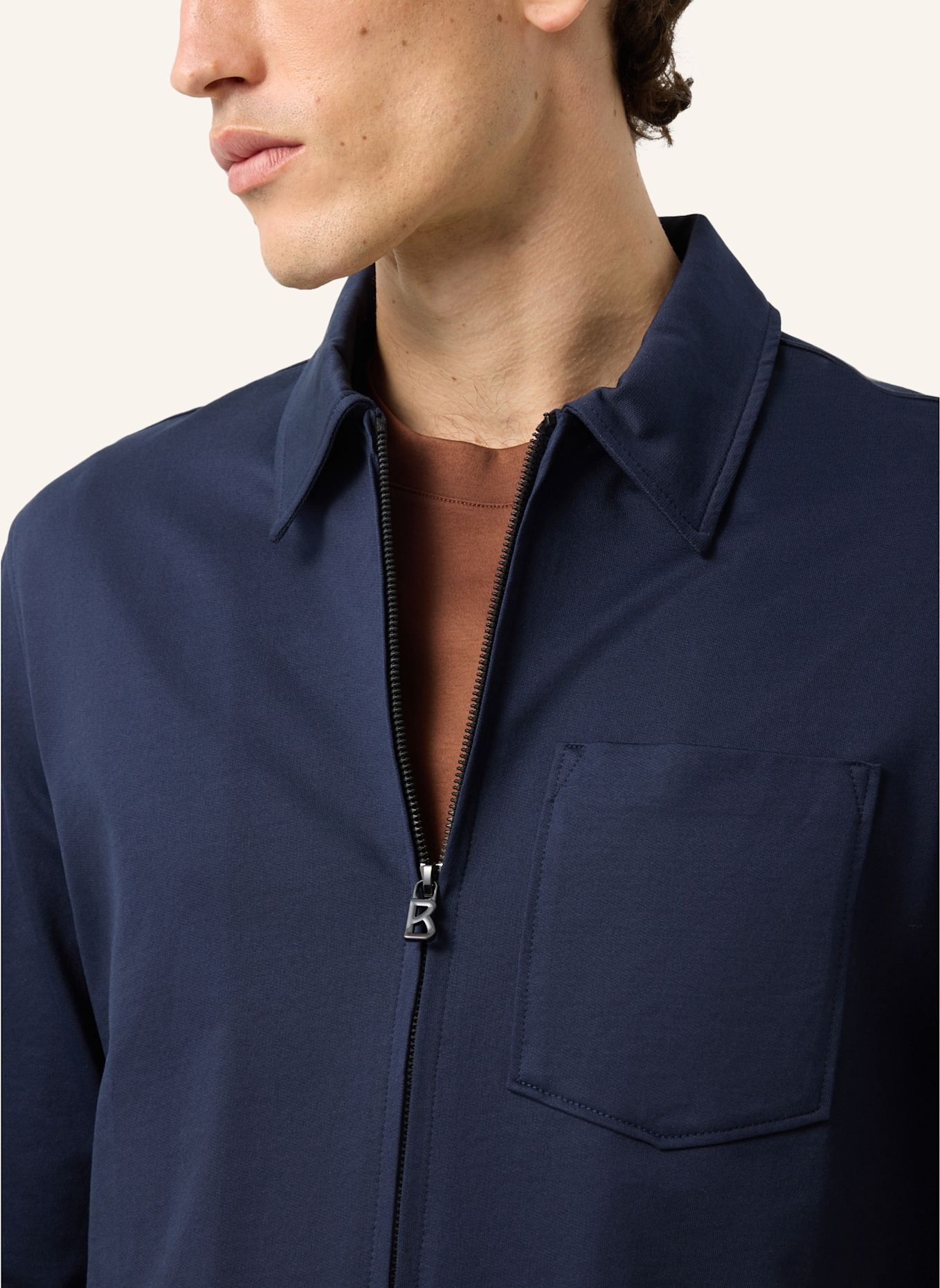 BOGNER Sweatjacke: DUNKELBLAU