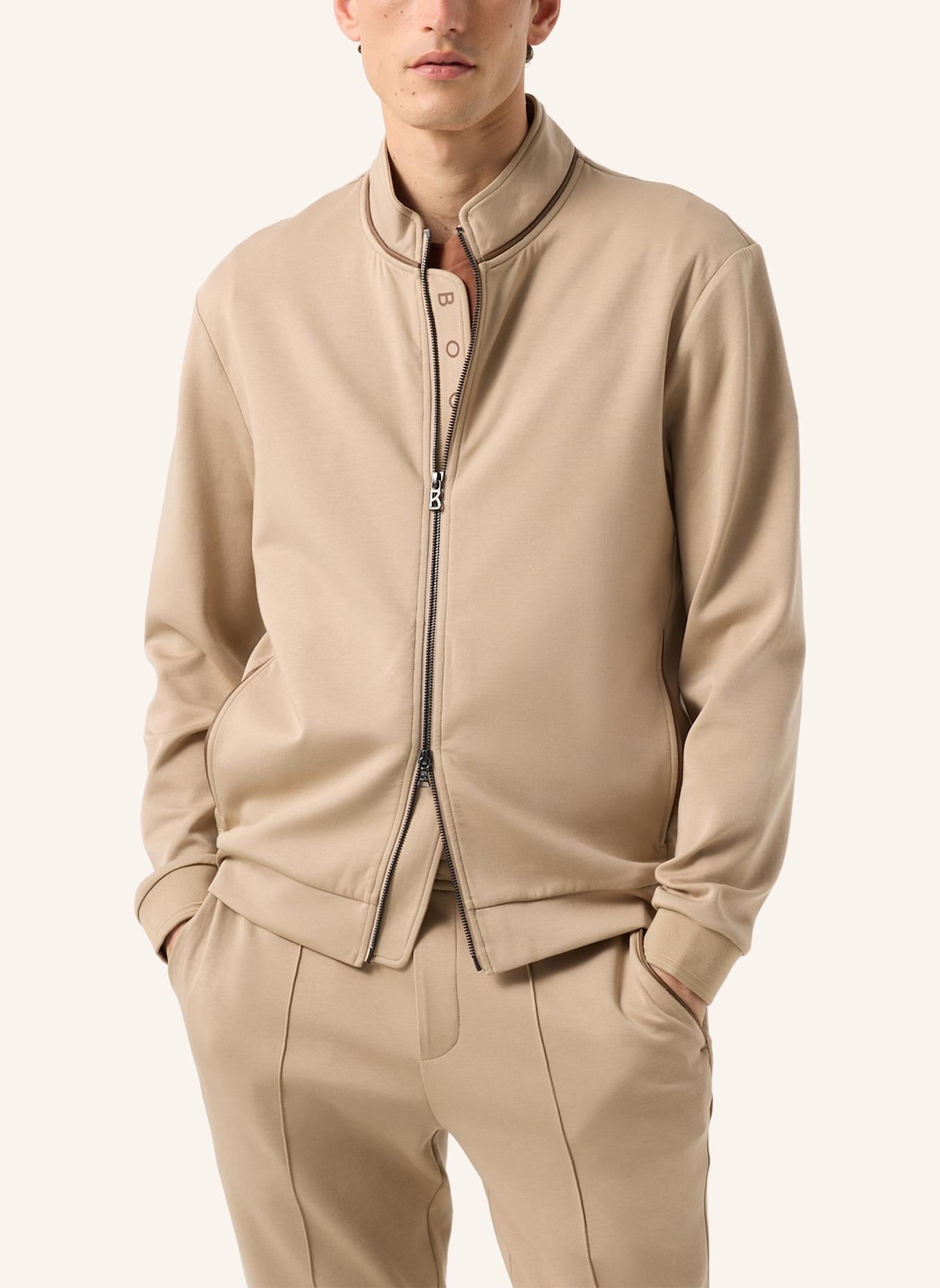 BOGNER Sweatshirt jacket: BEIGE