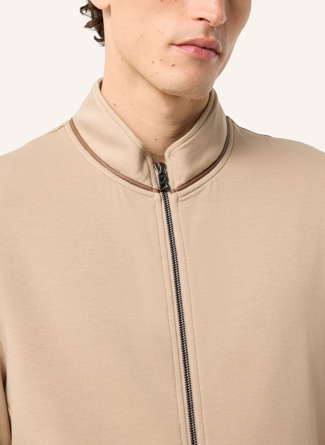 BOGNER Sweatshirt jacket: BEIGE
