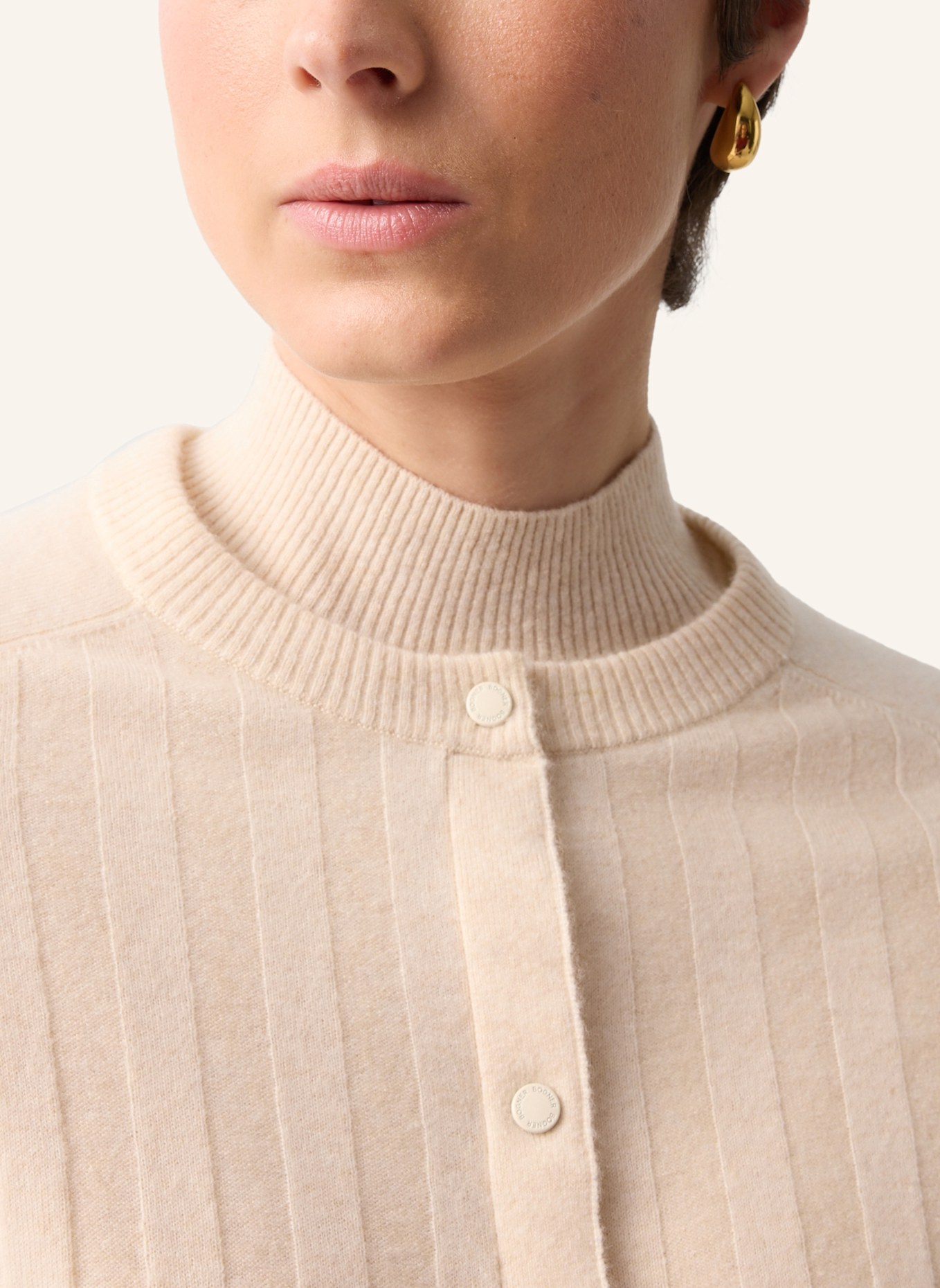 BOGNER Strickjacke TANJA mit Cashmere: CREME