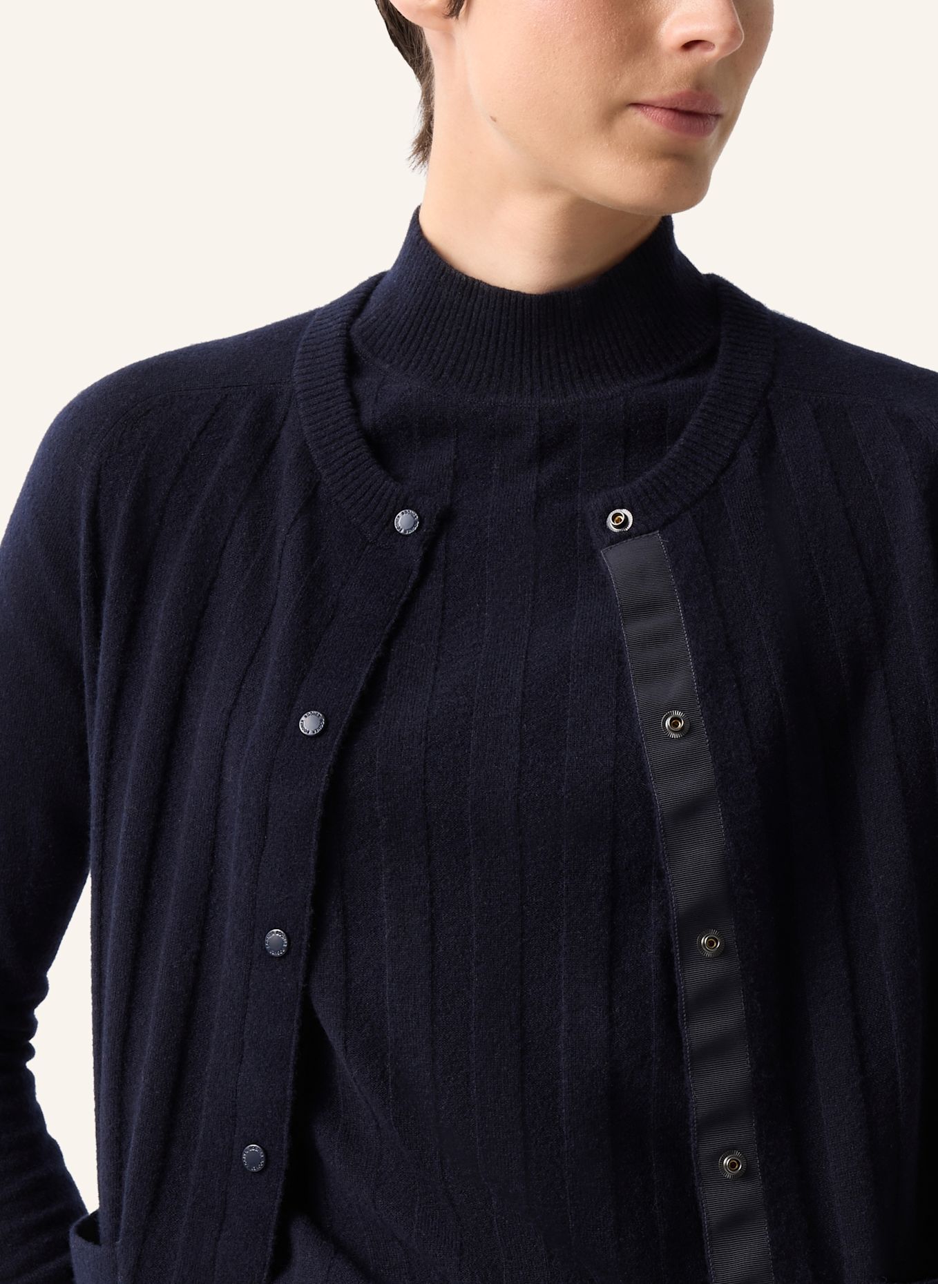 BOGNER Strickjacke TANJA mit Cashmere: DUNKELBLAU
