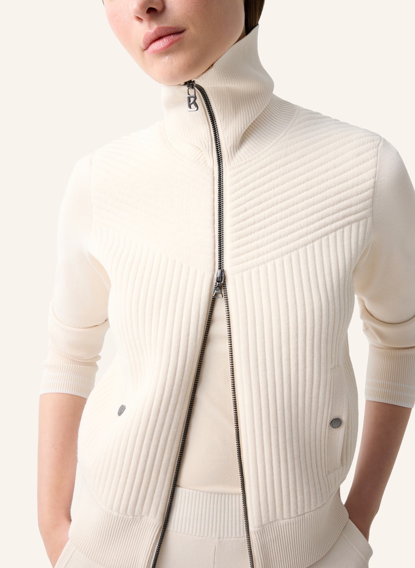 BOGNER Strickjacke: CREME