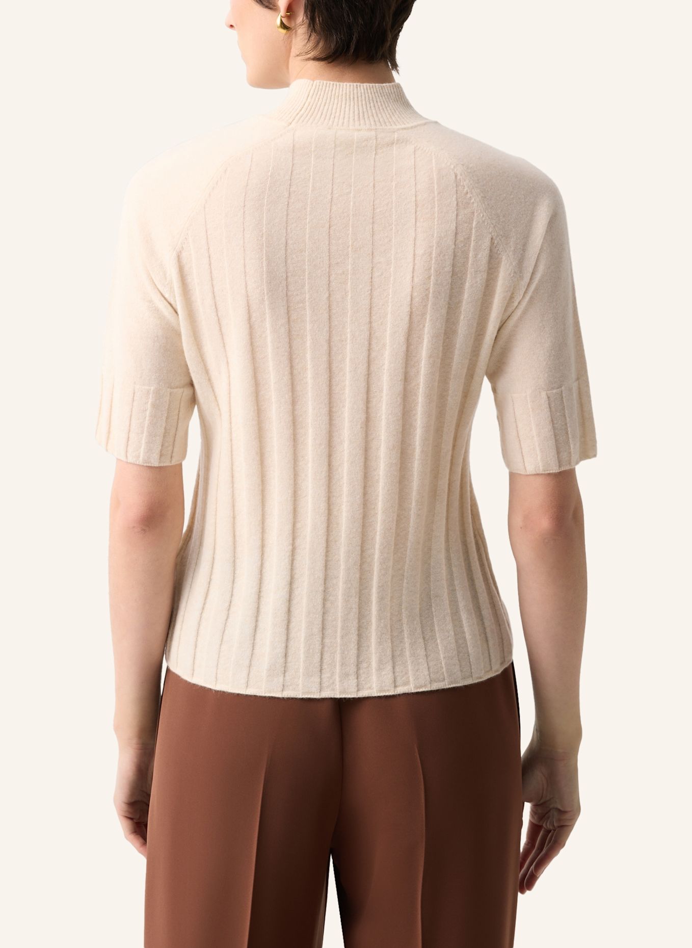 BOGNER TINA knit shirt with cashmere: CREAM