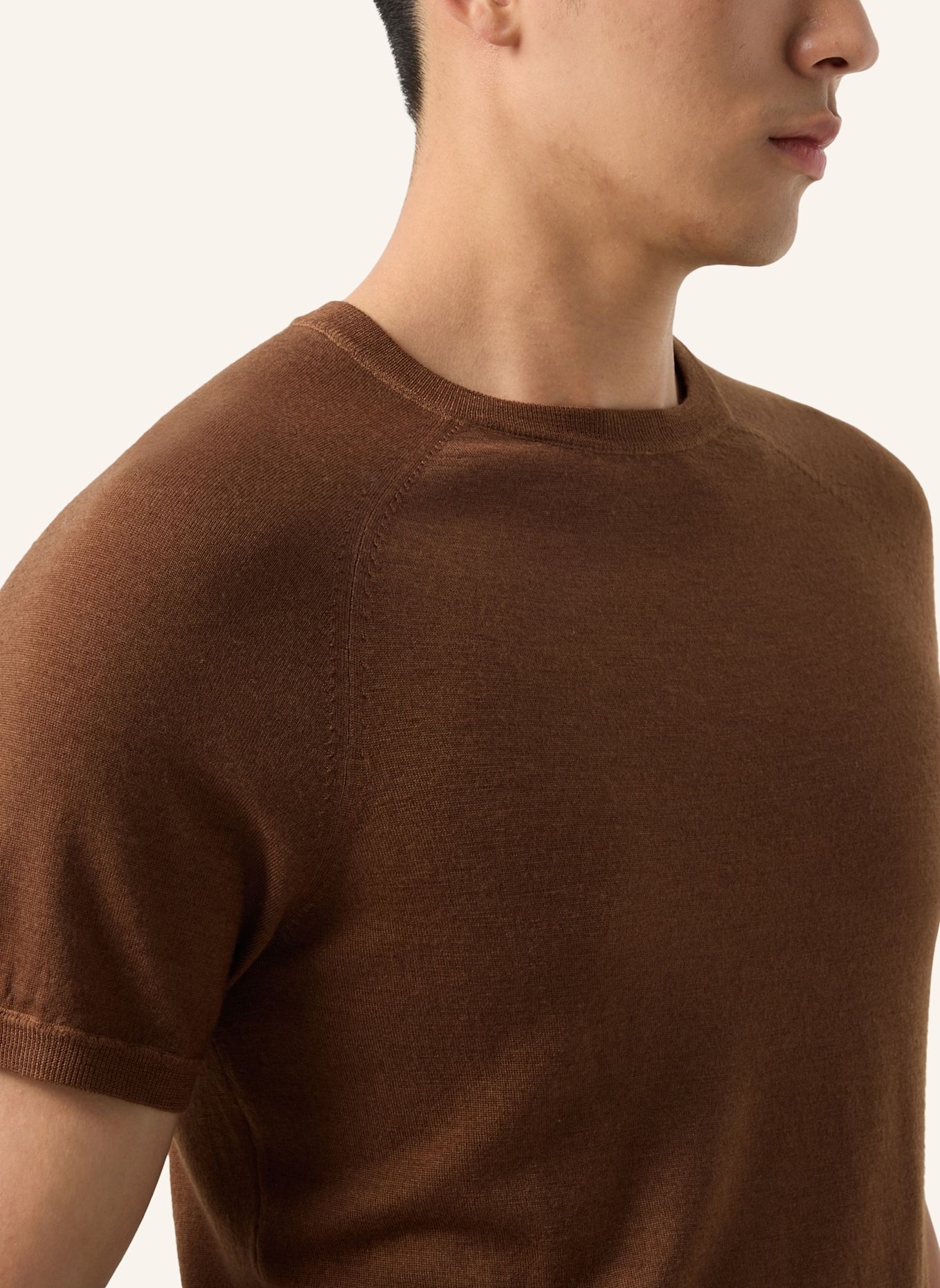 BOGNER Merino-Shirt Osaka: BRAUN