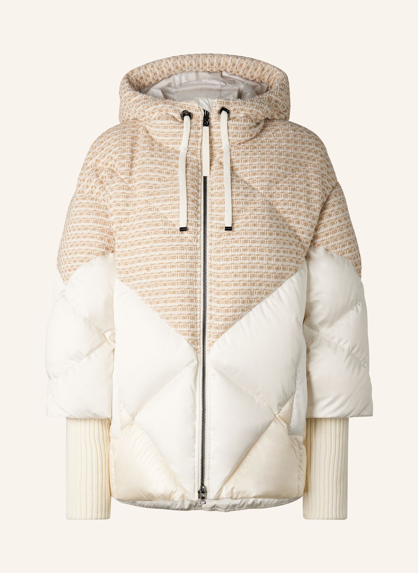 BOGNER Daunenjacke Sheryl: WEISS / BEIGE