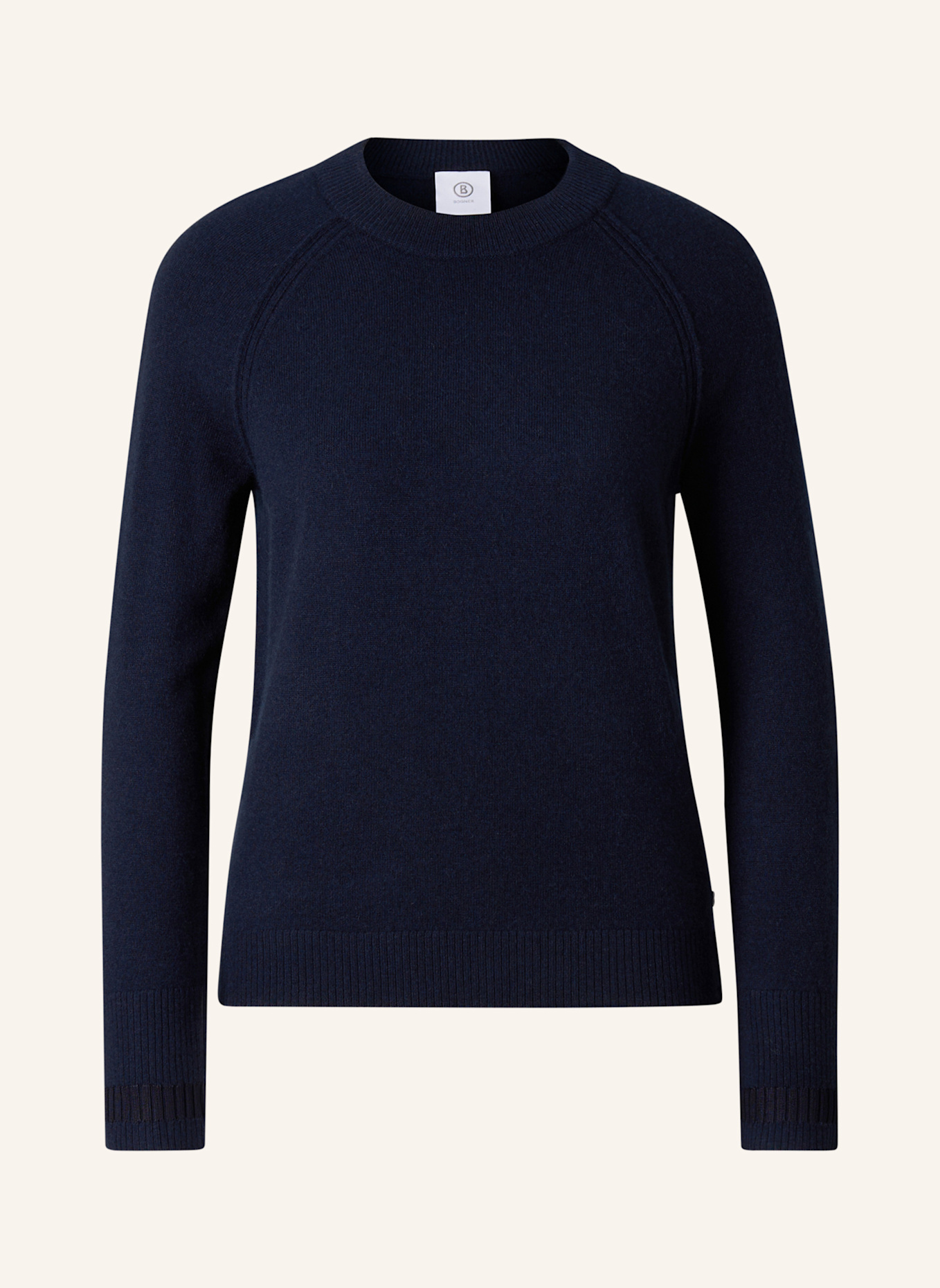 BOGNER Vanessa-trui van scheerwol en kasjmier: DONKERBLAUW