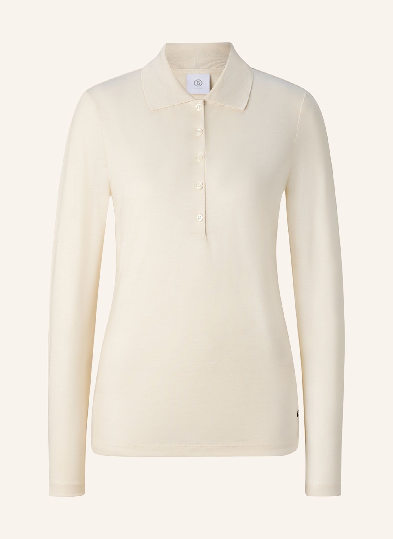 BOGNER Gebreid poloshirt WHOOPY: WIT