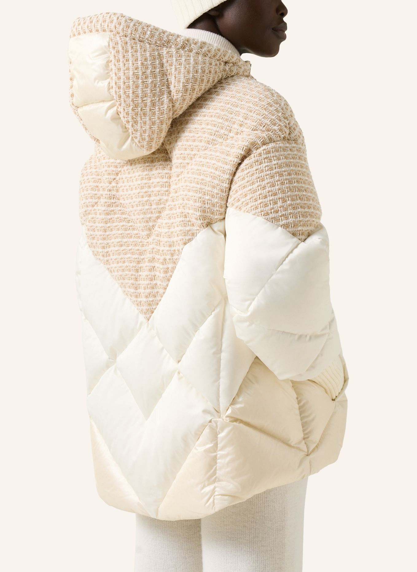 BOGNER Daunenjacke Sheryl: WEISS / BEIGE