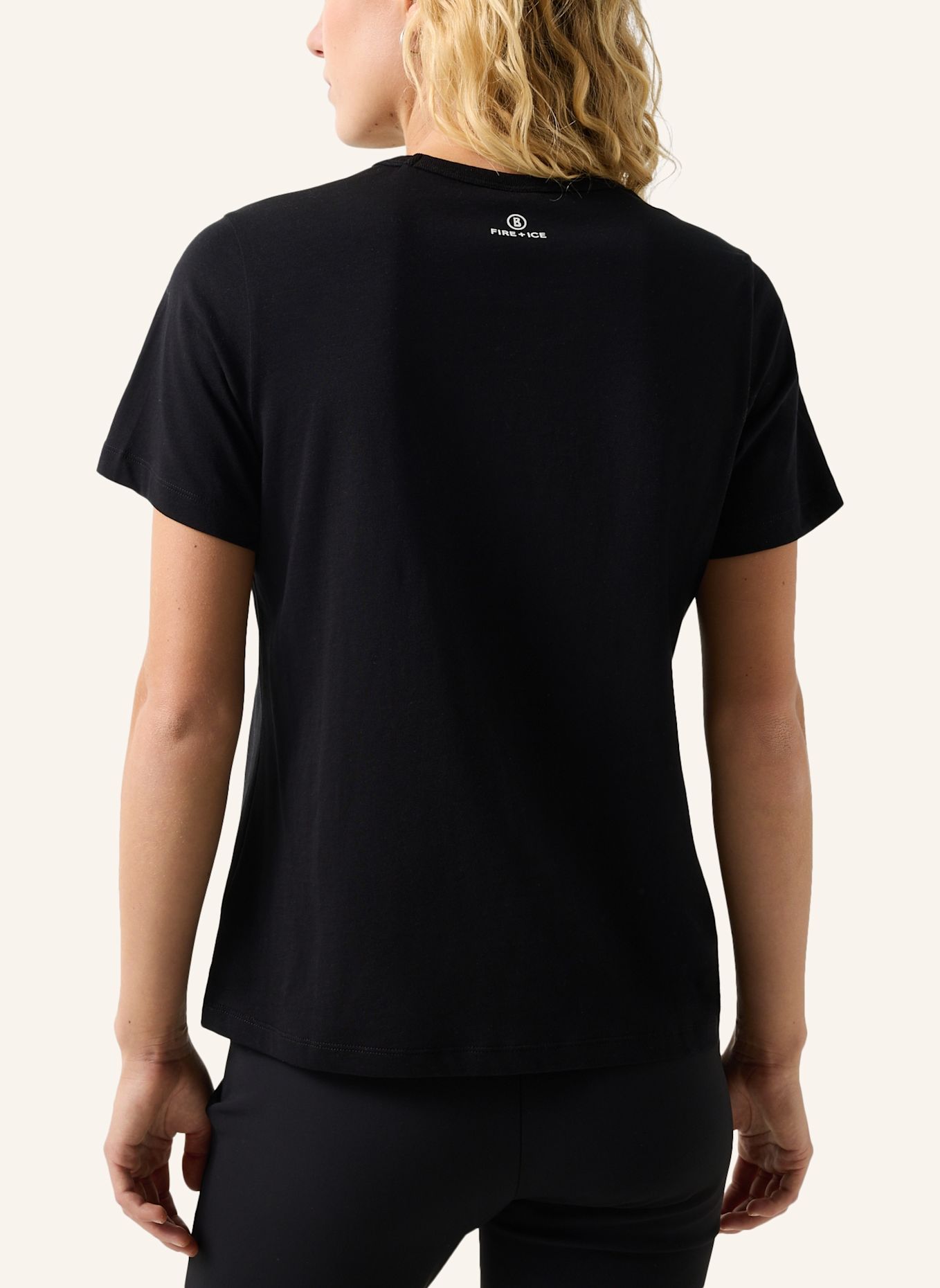 FIRE+ICE Baumwoll-T-Shirt Zyssa: SCHWARZ
