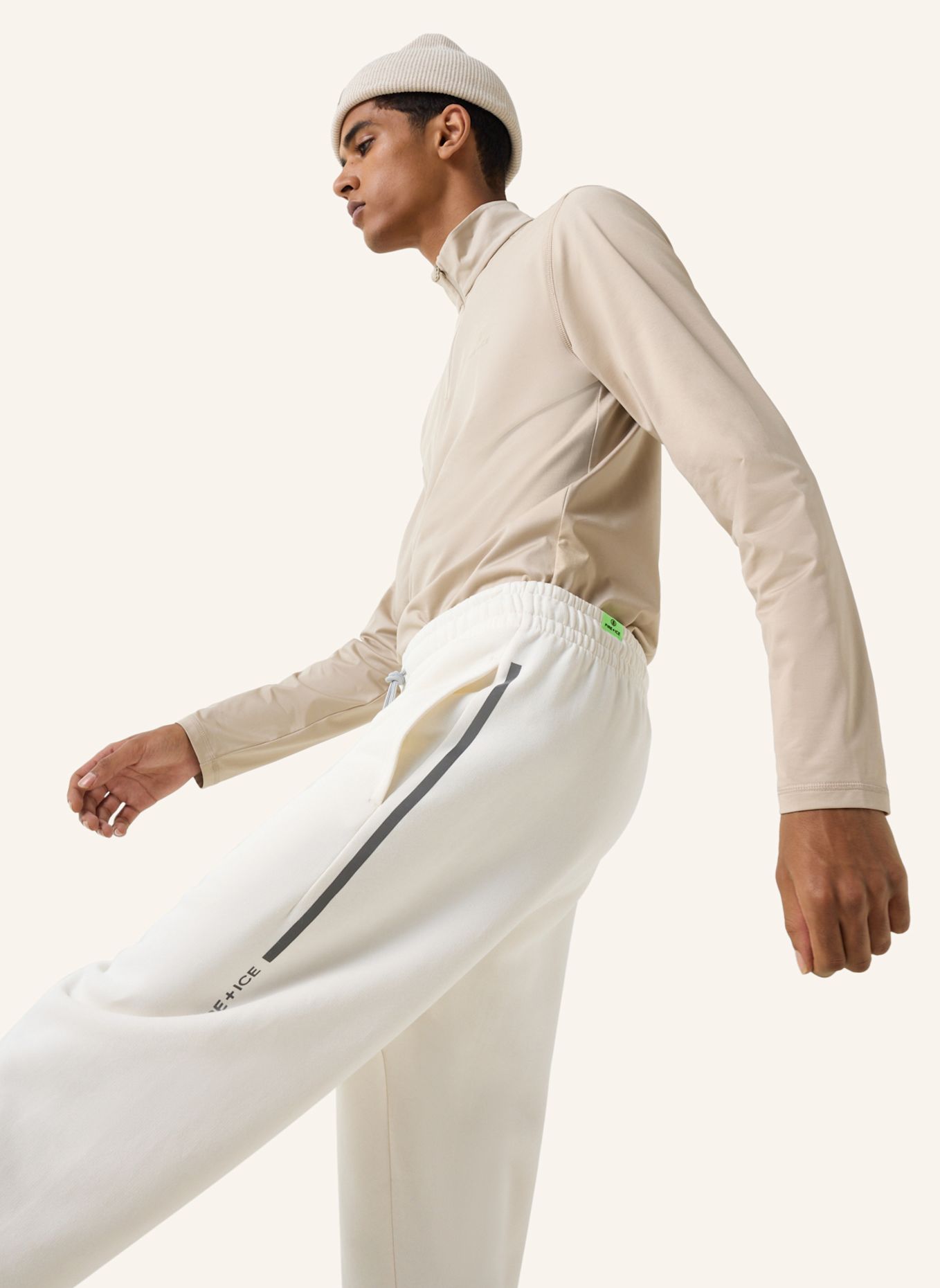 FIRE+ICE Baumwoll-Sweatpants Fadi: WEISS