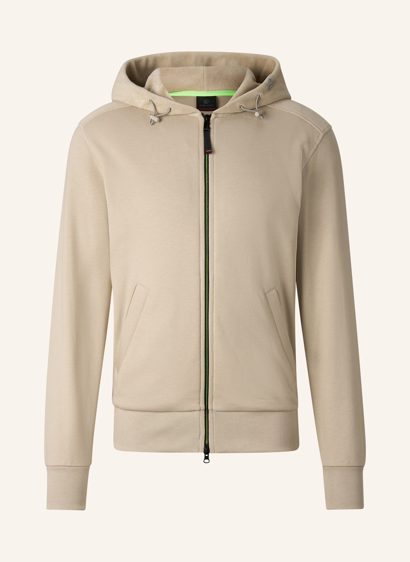 FIRE+ICE Katoenen sweatvest Kano: BEIGE