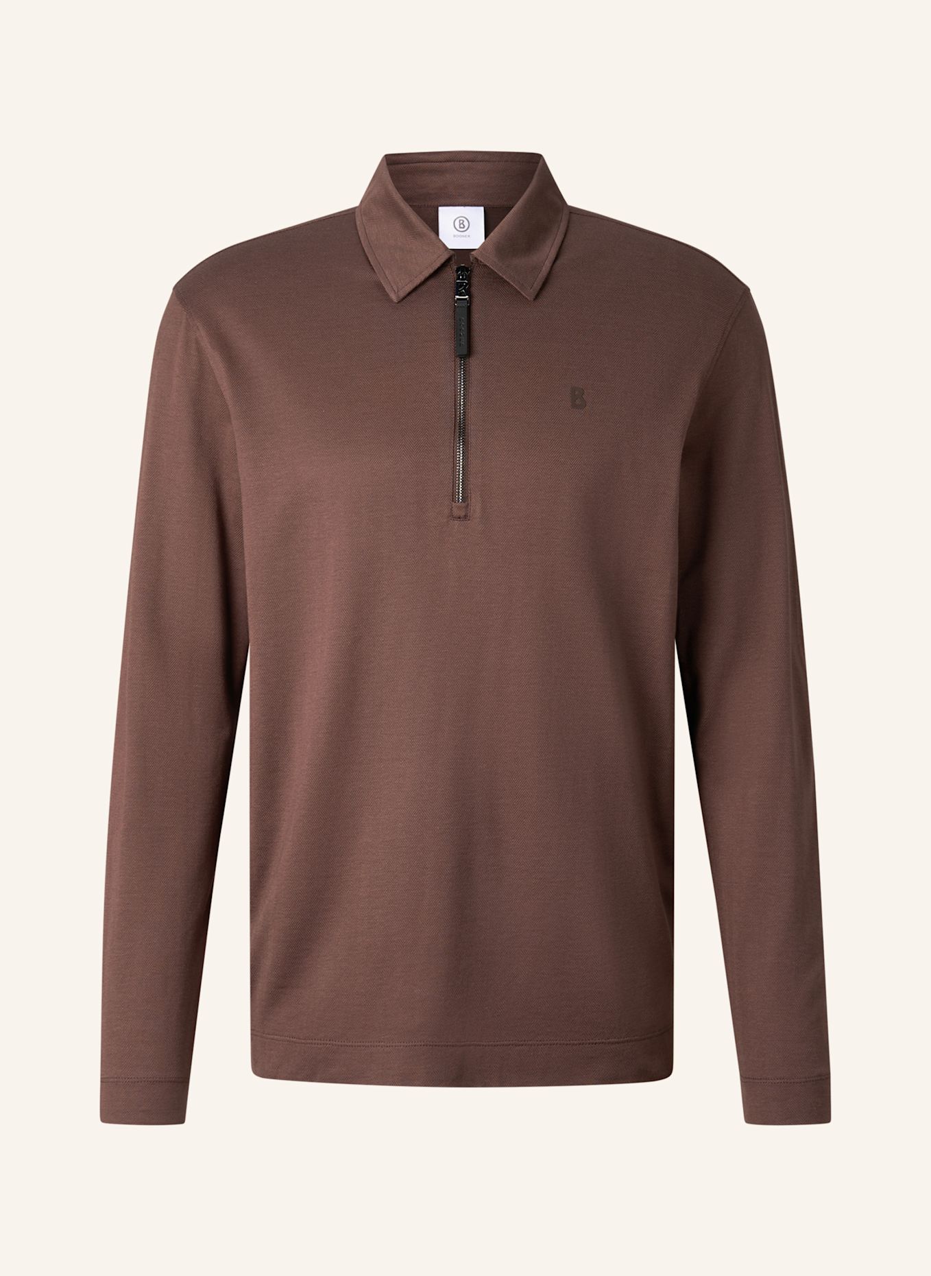 BOGNER Polo-Longsleeve Bailey: BRAUN