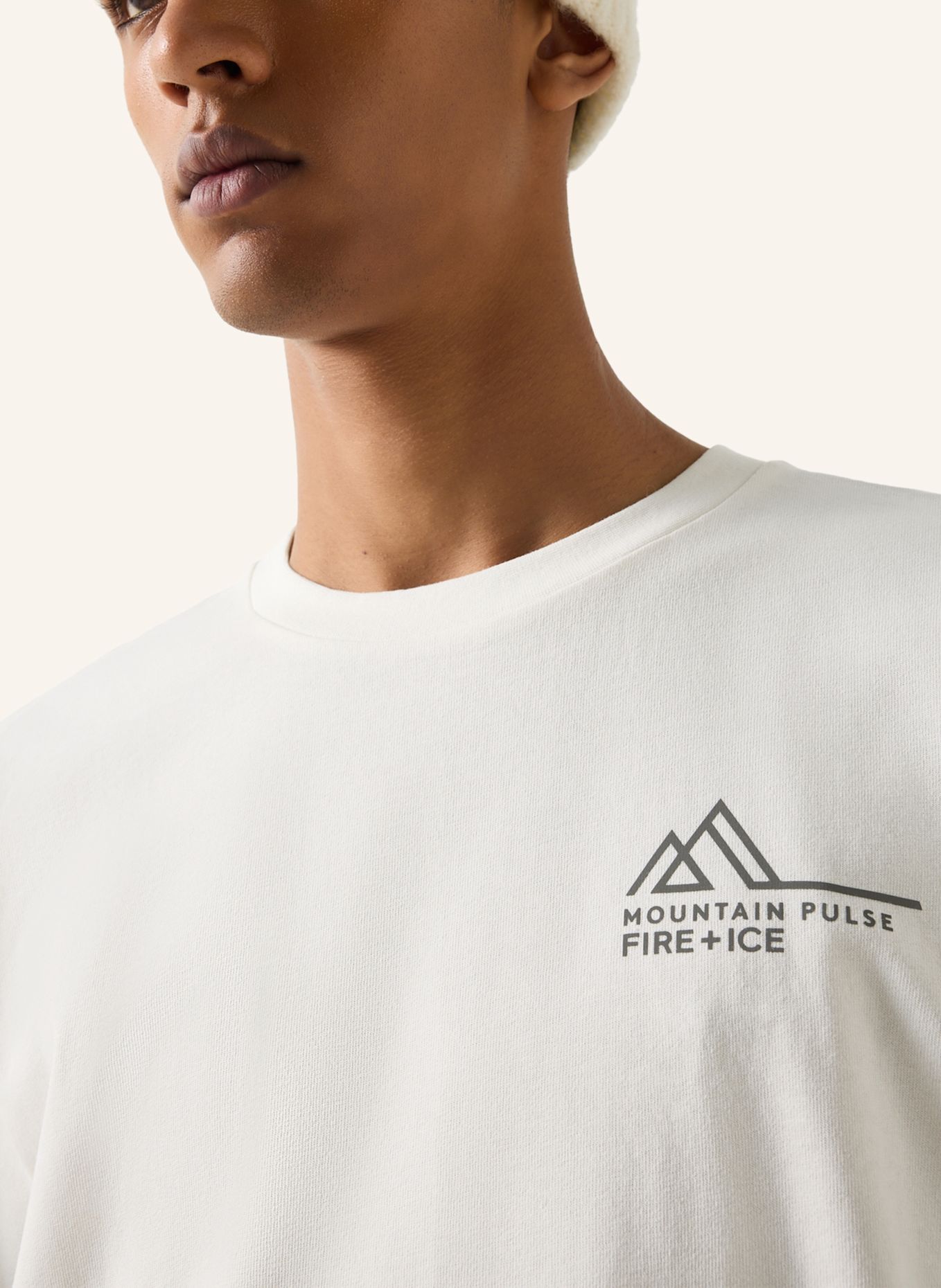 FIRE+ICE Baumwoll-T-Shirt Mick: WEISS