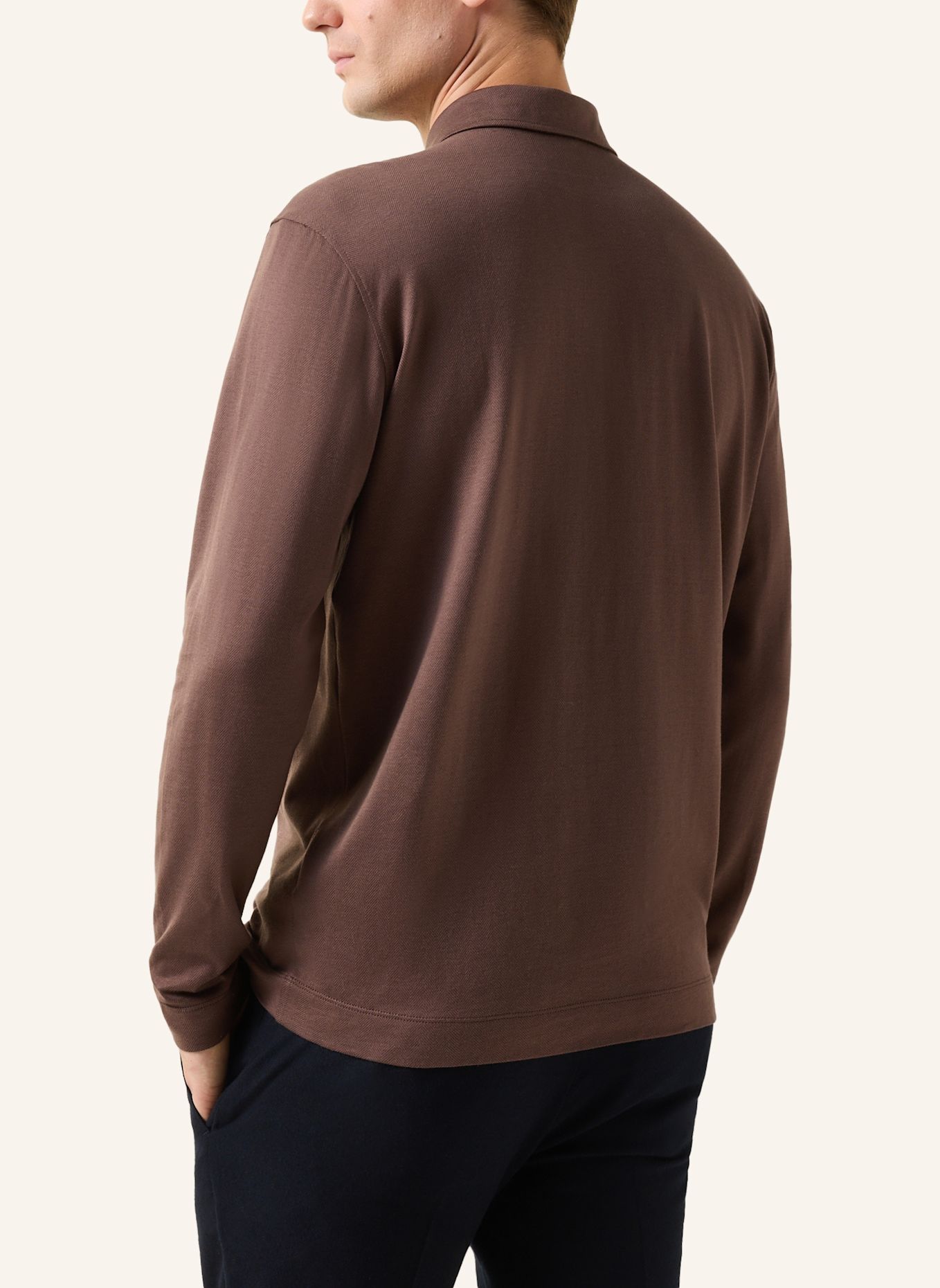 BOGNER Polo-Longsleeve Bailey: BRAUN